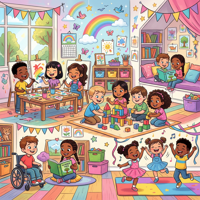 Kids Playing and Learning